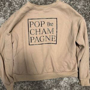 Tan Graphic Sweatshirt